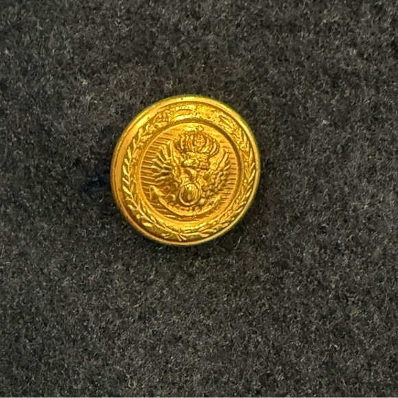 Vintage Weather Tamer Pea Coat Baby Size 18 Mo Navy Gold Buttons Preppy Classic - Picture 8 of 10